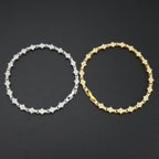 Classic Cluster Tennis Bracelet | Gold