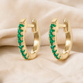 Coastal Inspired Emerald Earrings