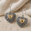 Vintage Bohemian Heart Earrings