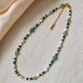 Prestigious Pearl Jade Gold Necklace