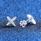 Fine Cross Earrings