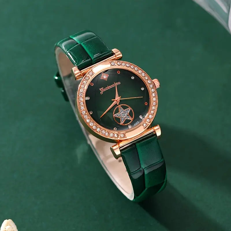 Verdantra Timecourt Jewelry Set | Gold