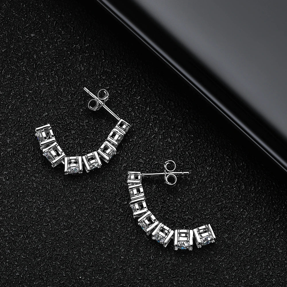Moissanite Drop Earrings