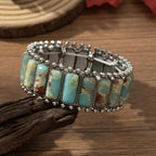 Bohemian Elastic Turquoise Bracelet