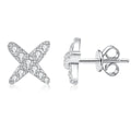 Fine Cross Earrings