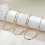 Tennis Necklace | Gold