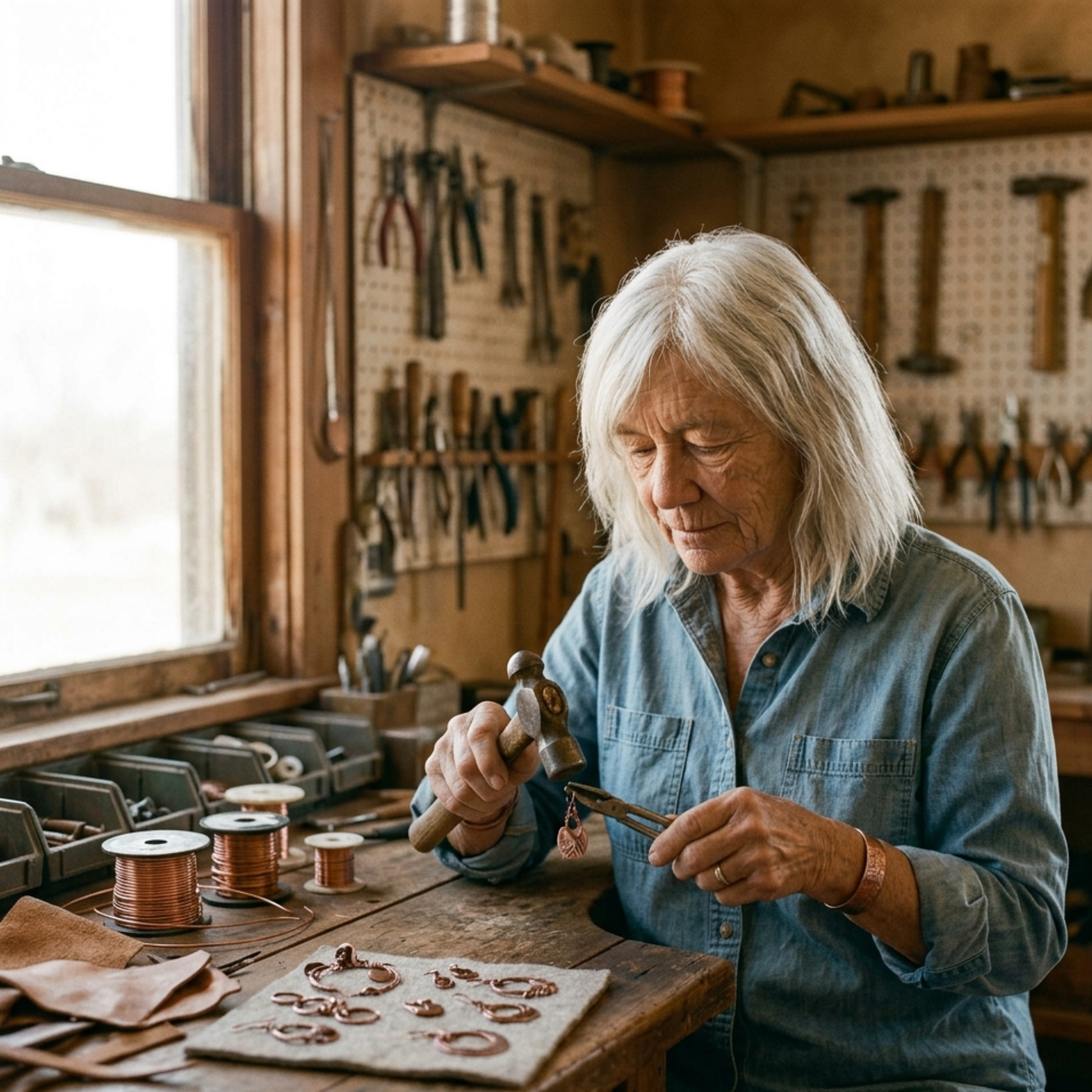 Patricia's Helix Copper Bracelet