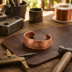 Patricia's Fret Copper Bracelet