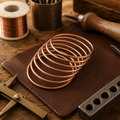 Patricia's Plain Copper Bangle Set