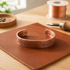 Patricia's Tooled Copper Bracelet