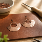 Patricia's Beam Copper Earrings