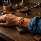 Patricia's Amber Copper Bracelet