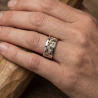 Vintage Gold & Silver Ivy Zirconia Ring