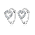 Moissanite Heart Hoop Earrings – Pure Minimalism