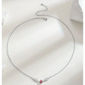 Deer Antler Necklace with Delicate Heart Charm
