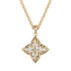 White Clover Pendant Necklace | Gold