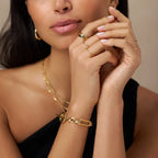 Link T-Bar Bracelet | Gold