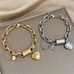 Heartened Chunky Bracelet | Gold