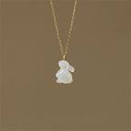 Artistic Rabbit Pendant Necklace