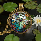 Forest Spirit Animal Glass Pendant Necklace