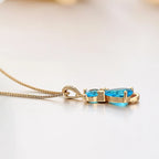 Crystal Cat Pendant Necklace