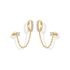 Adella Chain Earrings | Gold