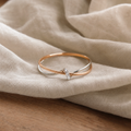 Vintage Golden & Silver Twist Ring