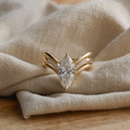 Drop Crown Gold Ring