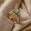 Vintage Sparkling Gold Ring