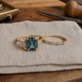 Crystal Blue Shine Ring Set (2 Rings)
