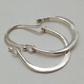 Lunar Halo Hoop Earrings | White Gold