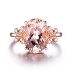 Blush Blossom Crystal Ring | Rose Gold