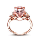 Blush Blossom Crystal Ring | Rose Gold
