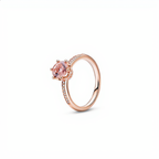 Crown Crystal Ring | Rose Gold