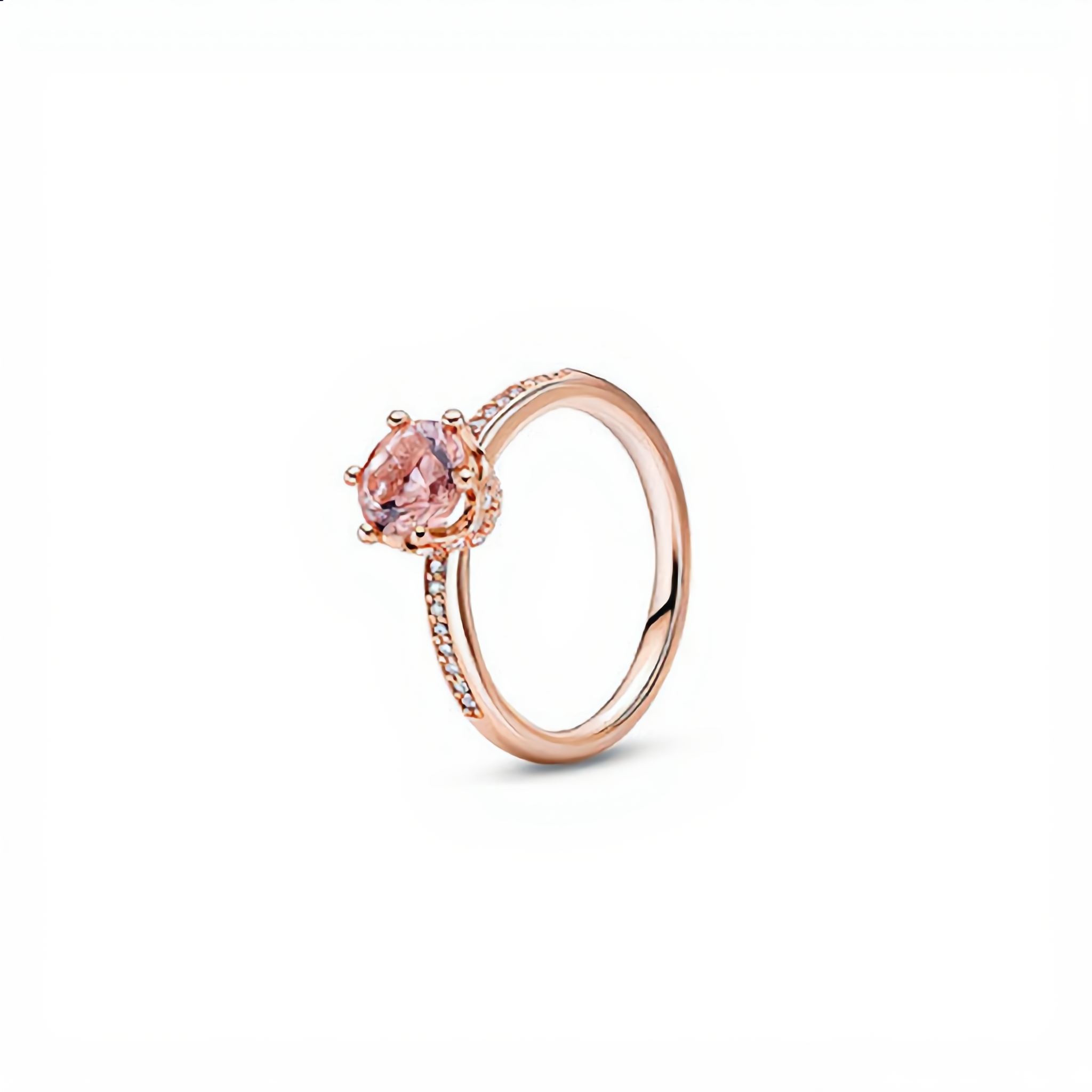 Crown Crystal Ring | Rose Gold