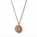 Golden Morganite Gemstone Necklace | Gold