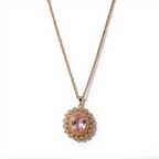 Golden Morganite Gemstone Necklace | Gold