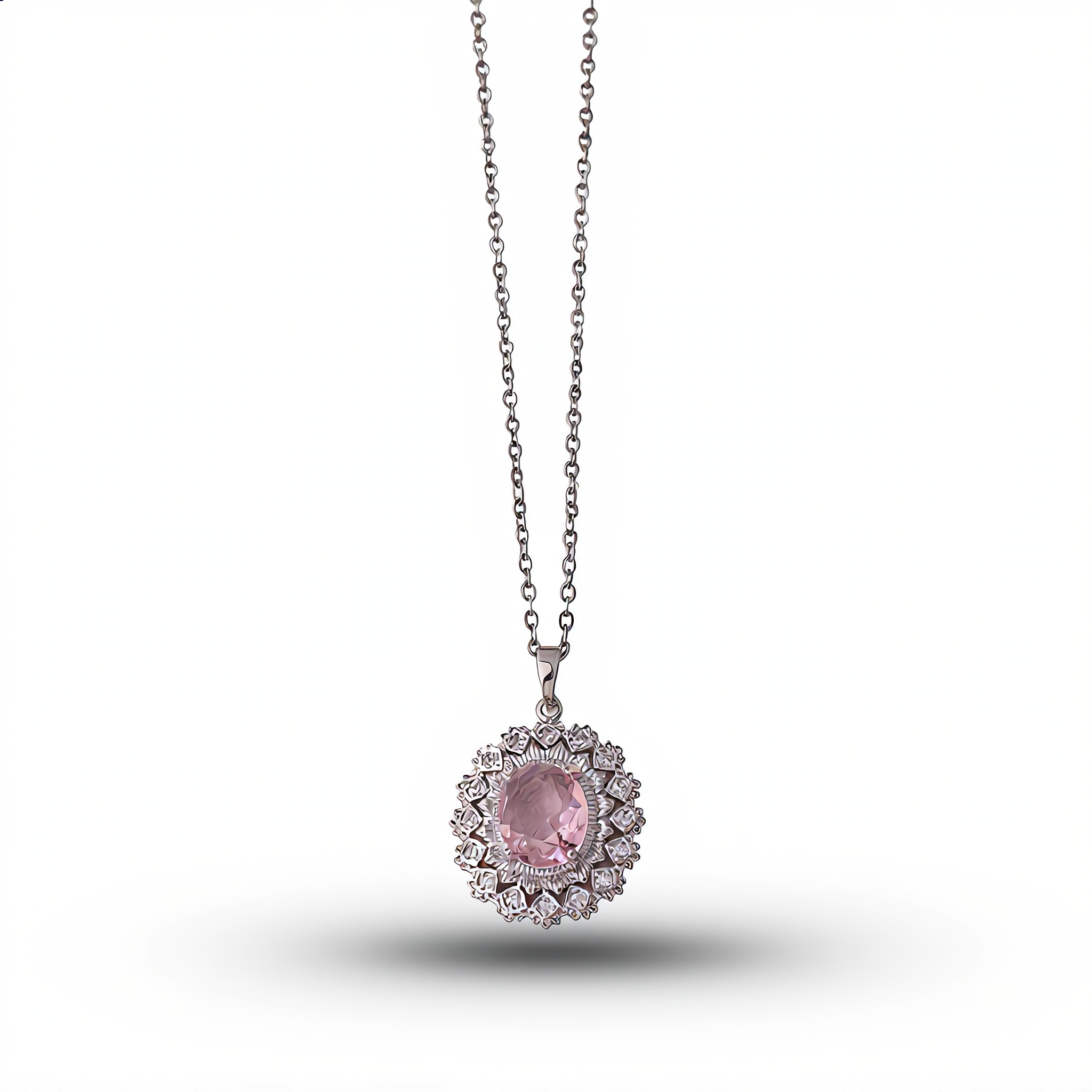 Golden Morganite Gemstone Necklace | Gold