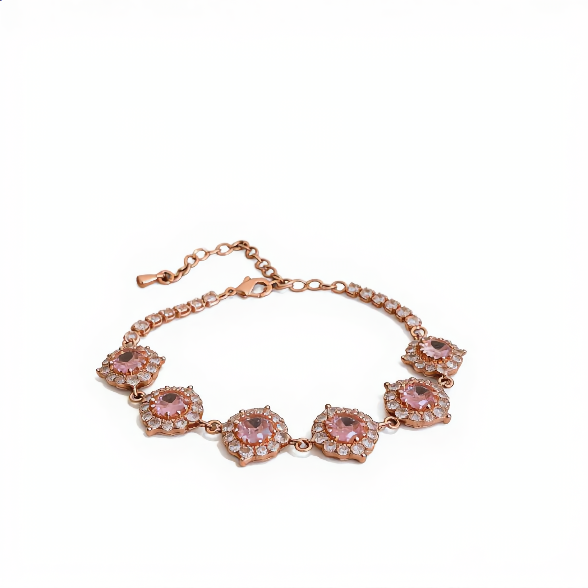 Delicate Flower Bracelet | Rose Gold