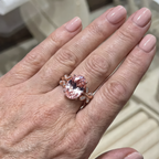 Blush Blossom Crystal Ring | Rose Gold