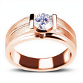 Classic Crystal Solitaire Ring | Rose Gold