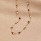 Minimalist Necklace with Stone