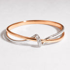 Infinity Twist Gold Statement Ring